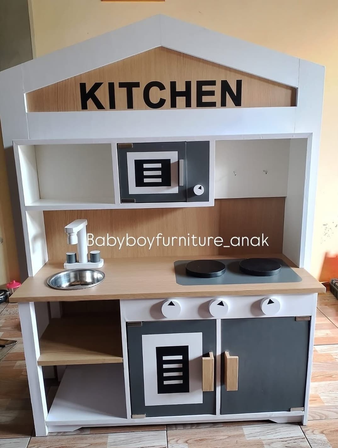 Kitchen Set HPL - Wooden Pretend Play Anak (1/2)