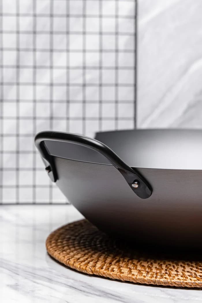 YOSHIKAWA Supreme Rust-Resistant Steel Wok & Frying Pan YH-9917 – 30 cm (1/3)