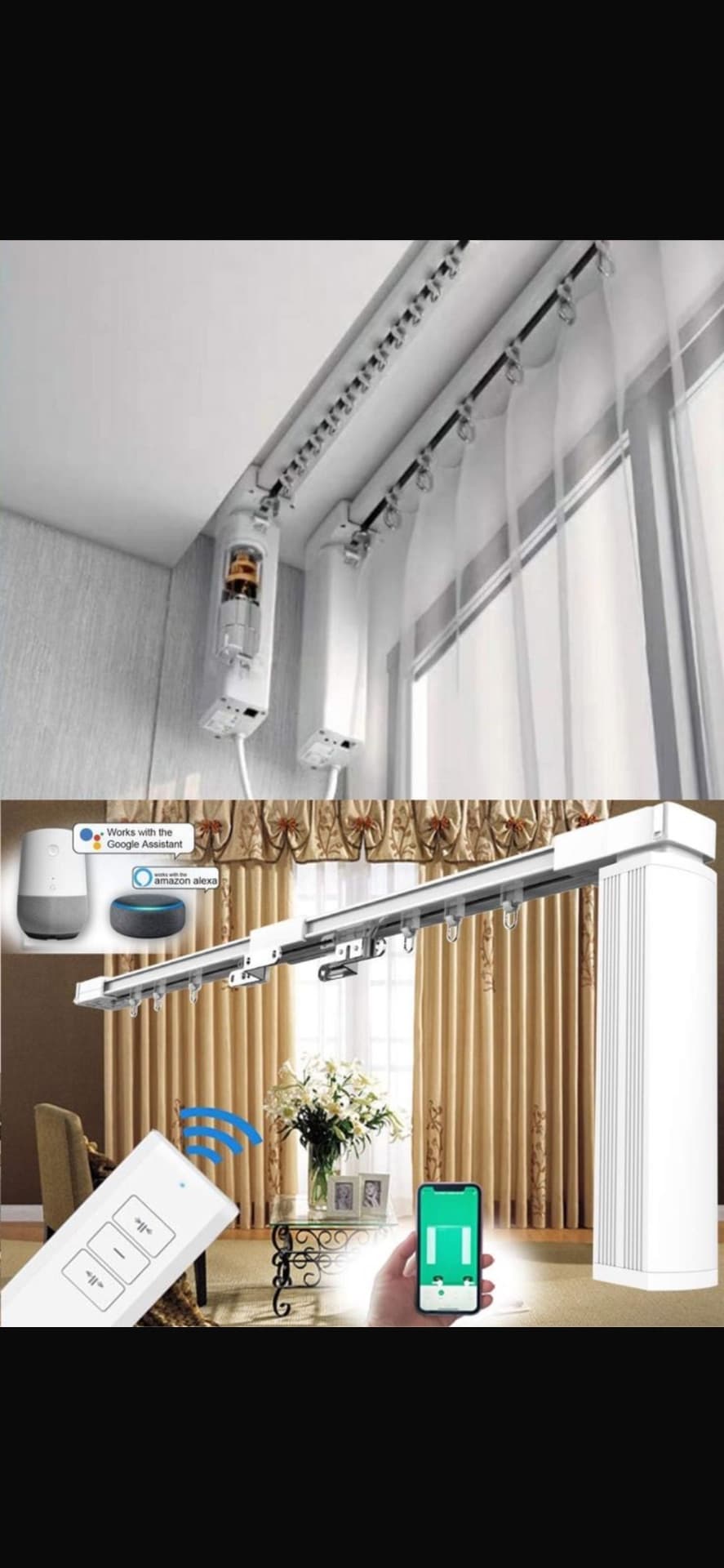 Curtains Track Motorized / Gorden Remote (1/3)