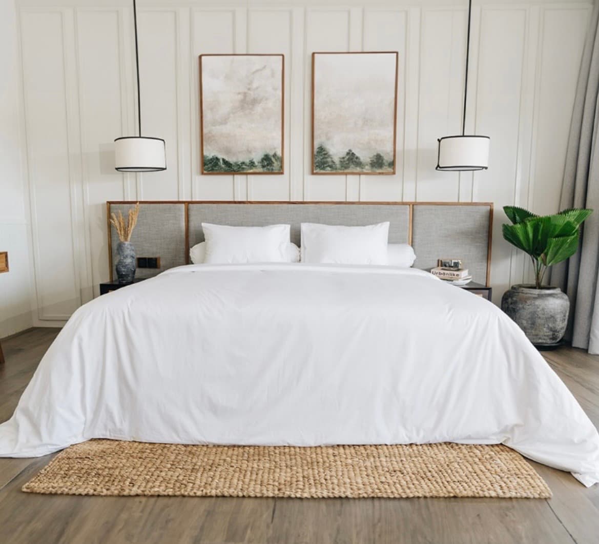 Signature Collection Bed Set Luxury TC 400 – Plain White — photo 1