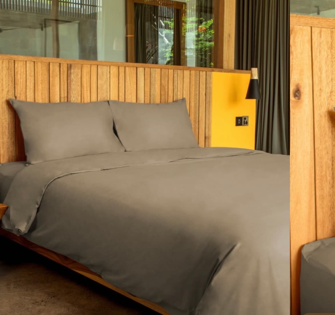 Bed Set Standard 100% Cotton Mocca – Queen — photo 1