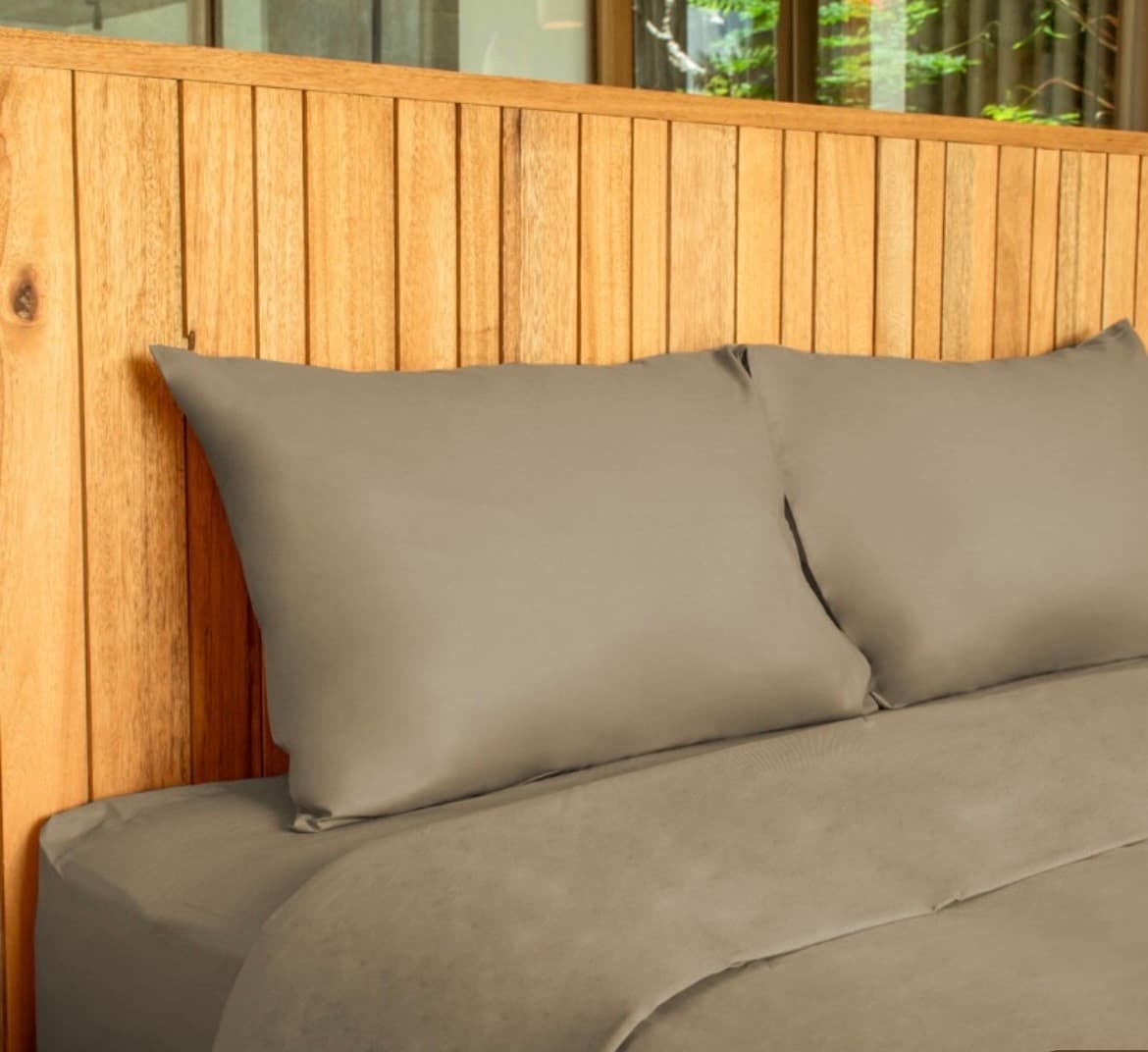 Bed Set Standard 100% Cotton Mocca – Queen (1/3)