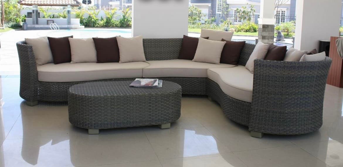 Set B – Outdoor Rattan Sofa Set — photo 1