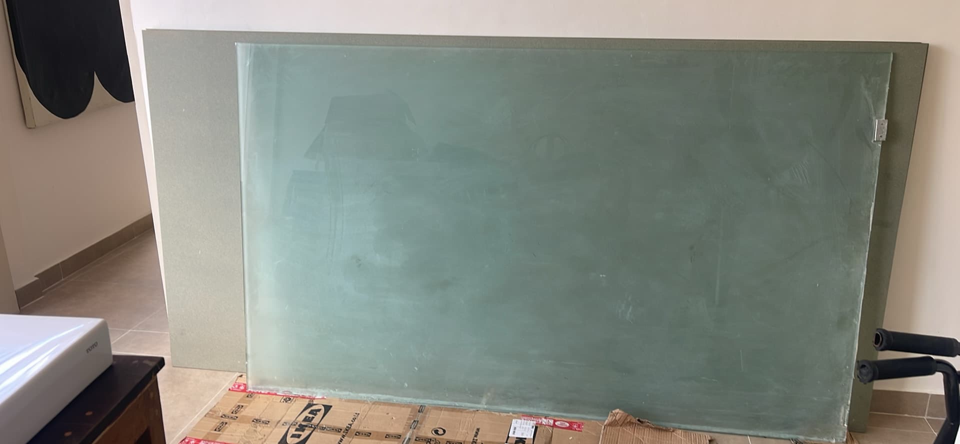 SANDBLAST GLASS KACA 120x 190cm (1/3)