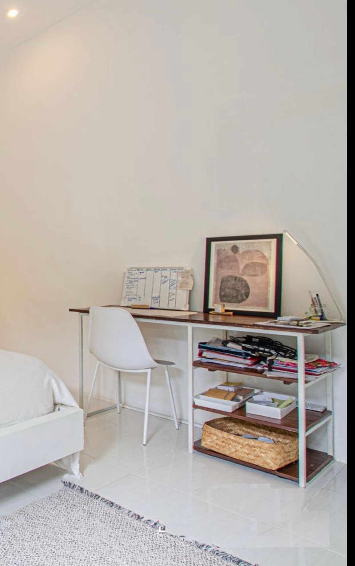 Desk with a wood Ulin and metal frame — photo 1