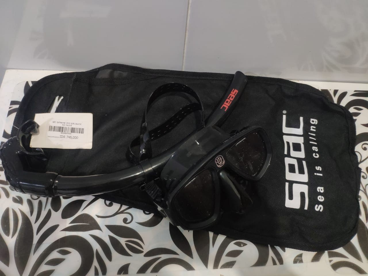 SEAC Extreme 50 Snorkeling Set Black – Mask & Snorkel Diving Original (1/2)