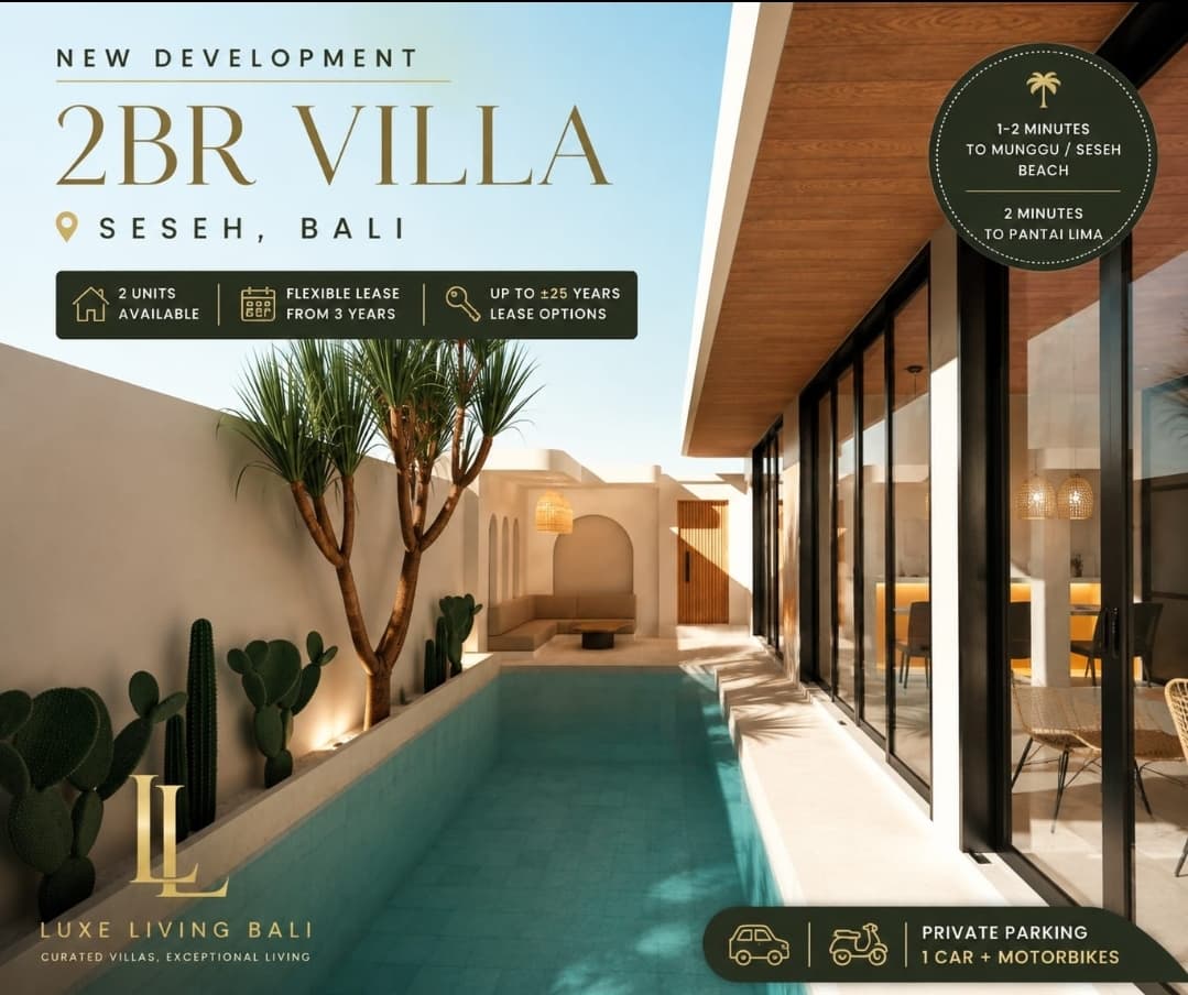 2BR New Villa Seseh -Flexible Lease NEW DEVELOPMENT (1/5)