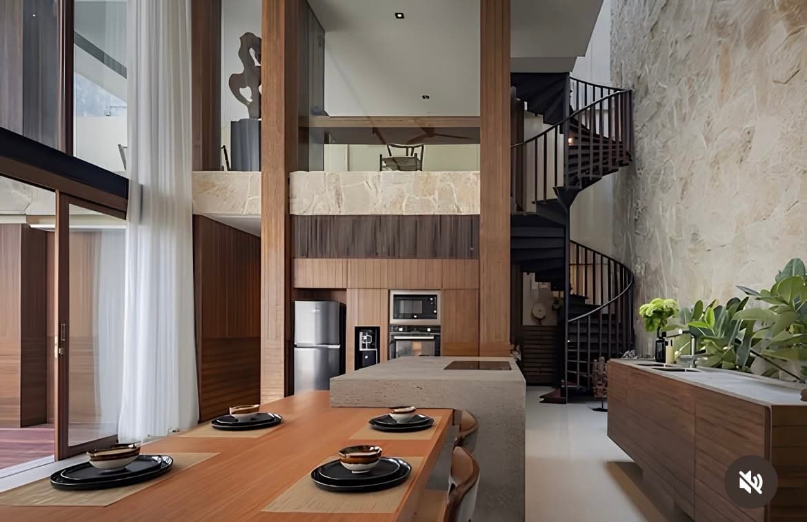 Vila Tropis Kontemporer Freehold 3 Kamar di Canggu (1/3)