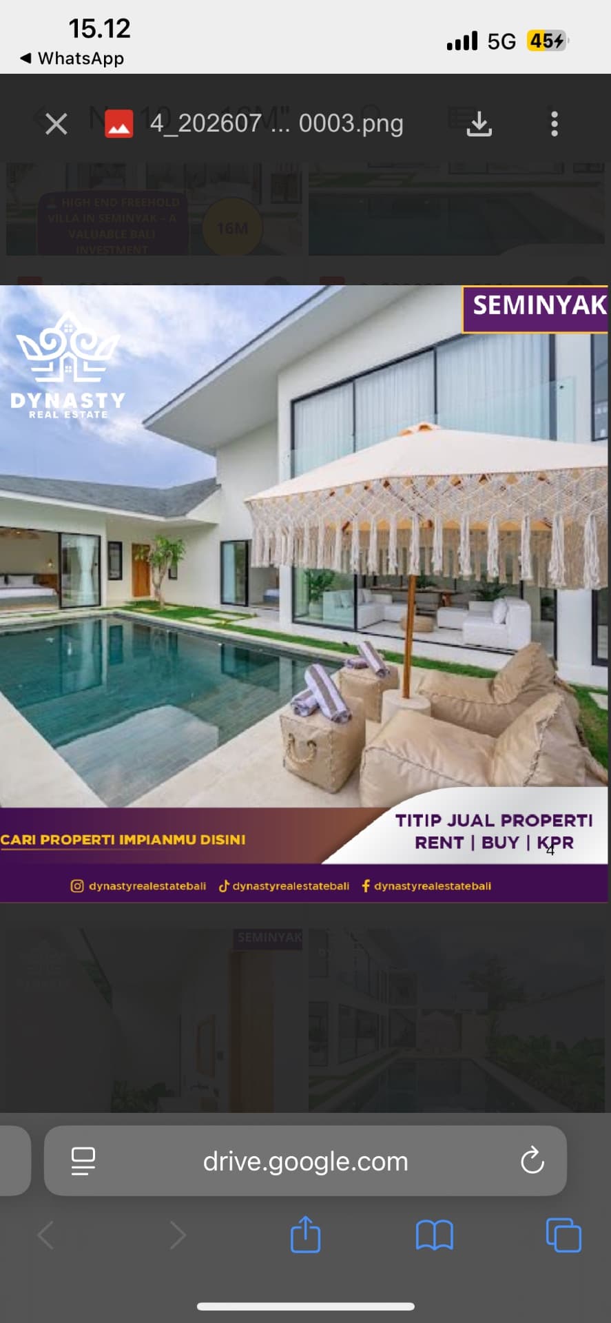 DISEWAKAN – VILLA MEWAH Seminyak (1/3)