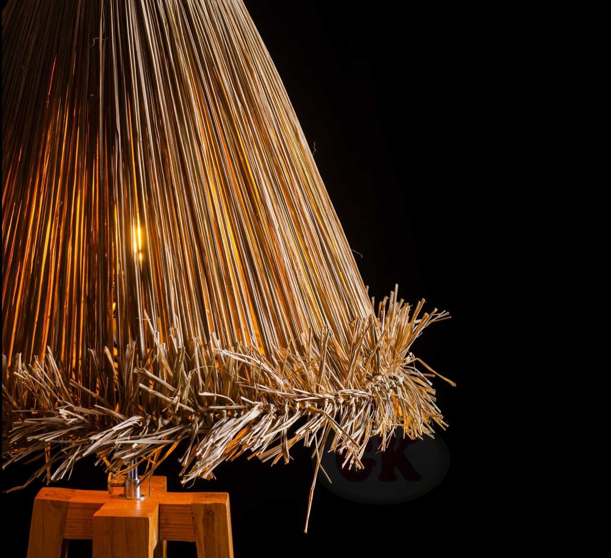 Kap Lampu Standing Rotan RUSTIC 32 D40 (1/3)