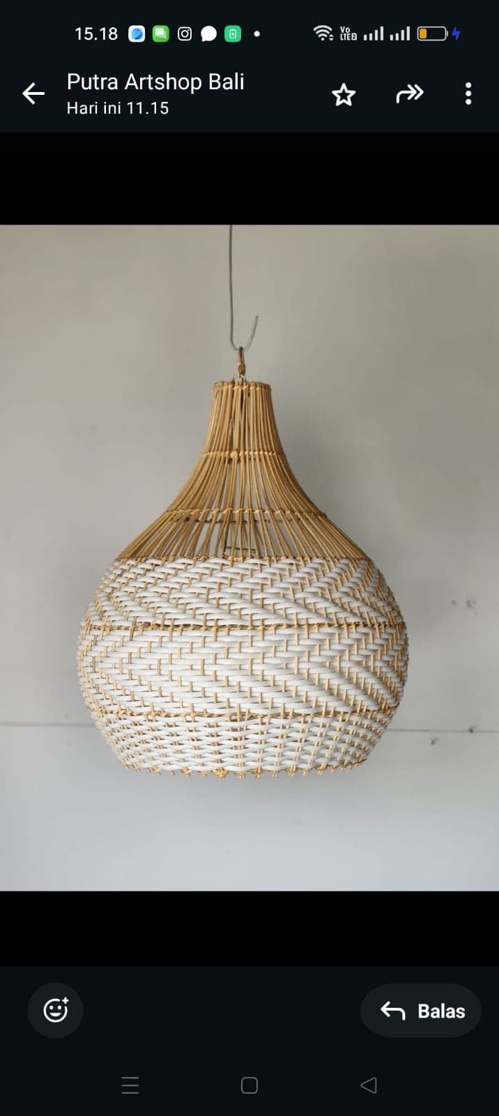 RATTAN PENDANT LAMP (1/2)