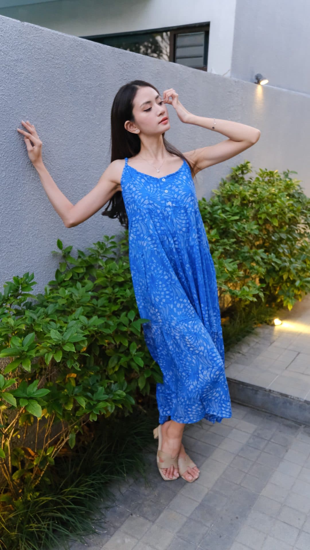 Premium Blue Long Dress – Elegant Rayon Dress MAYRIZ FASHION (1/3)