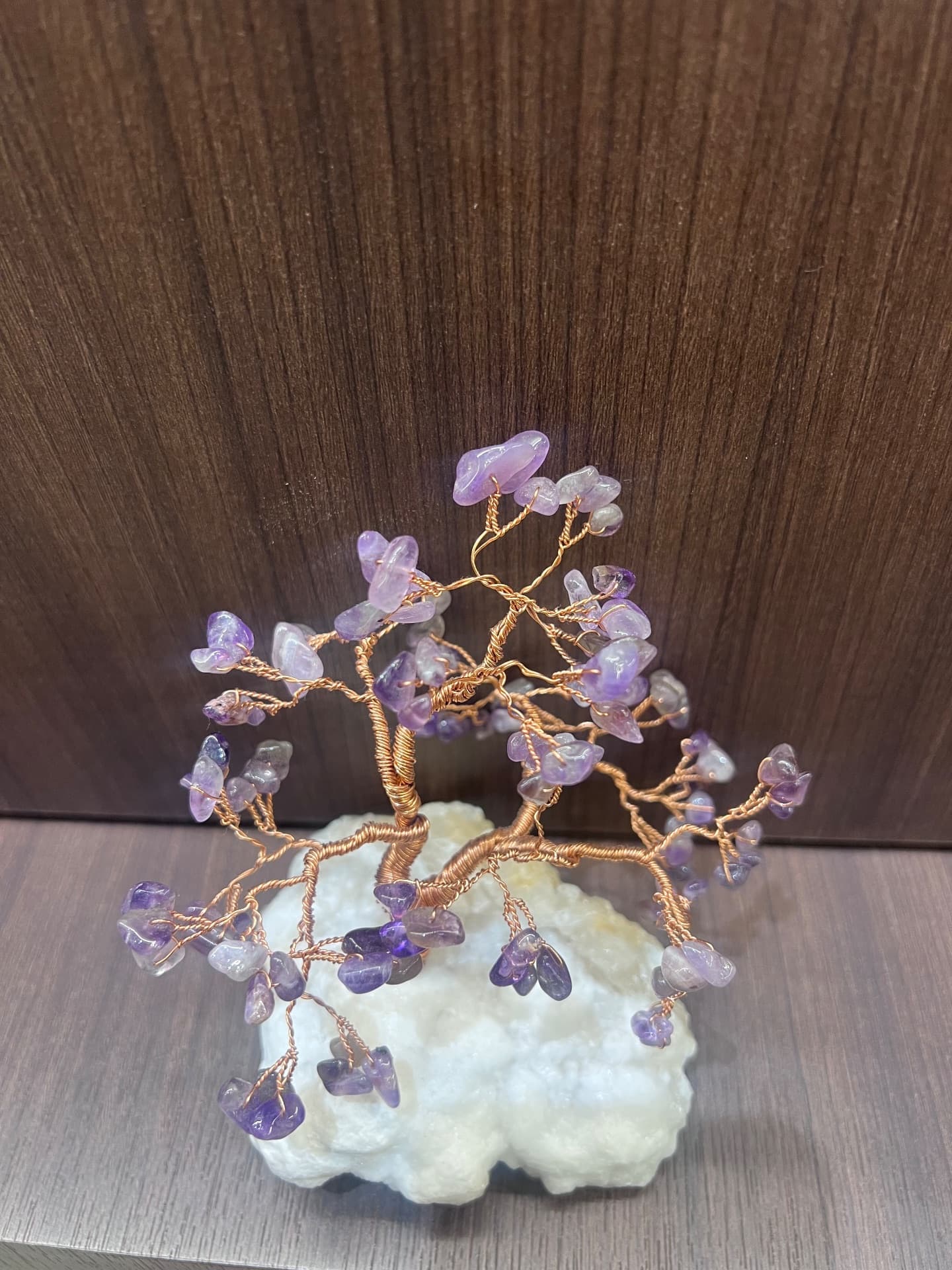 Crystal Amethyst Flower – Handmade (1/2)