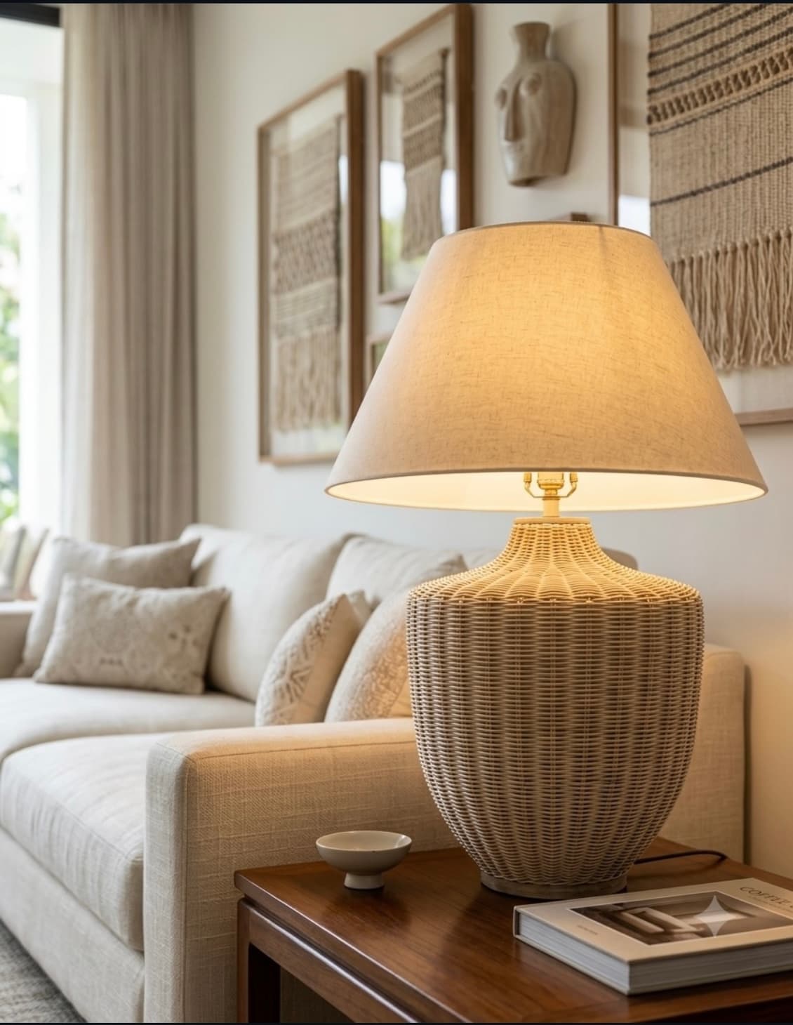 Rattan Table Lamp — photo 1