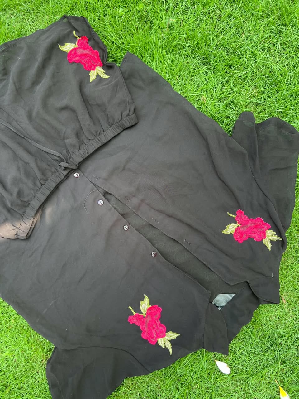 Sheer shorts and blouse (1/2)