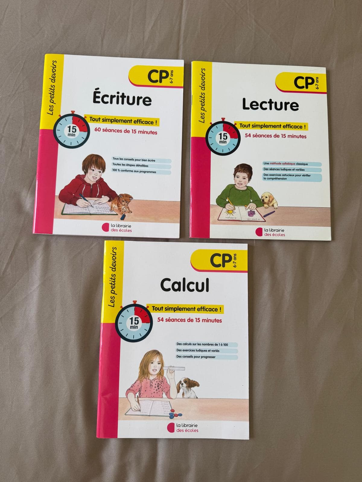 Set of 3 new exercise books