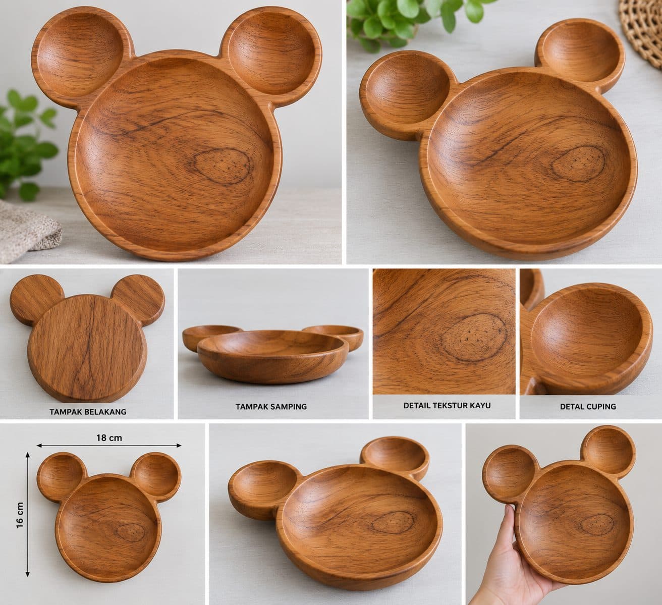 Wooden Plate Kayu – Natural & Elegant — photo 1