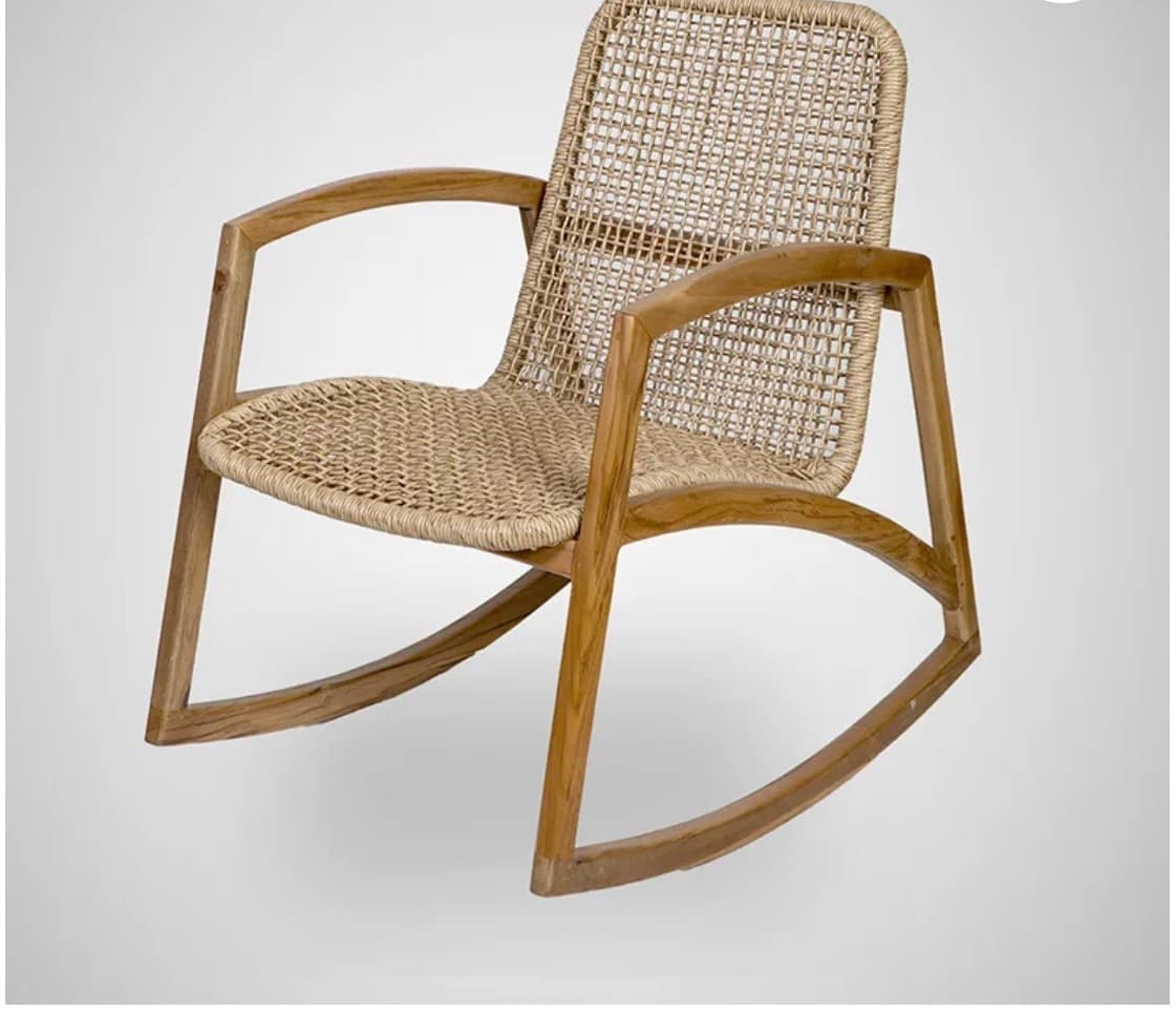 Woven Rocking Chair – Kursi Goyang Kayu Jati (1/2)