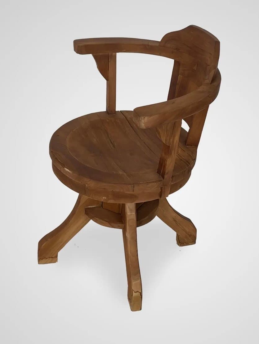 Classic Swivel Chair – Kursi Putar Kayu Klasik (1/2)