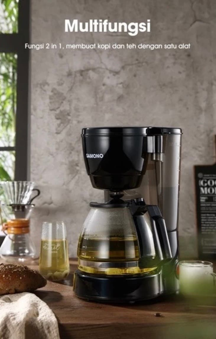 SAMONO 750ML COFFEE MAKER 2-IN-1 SW-CMB068 (1/3)