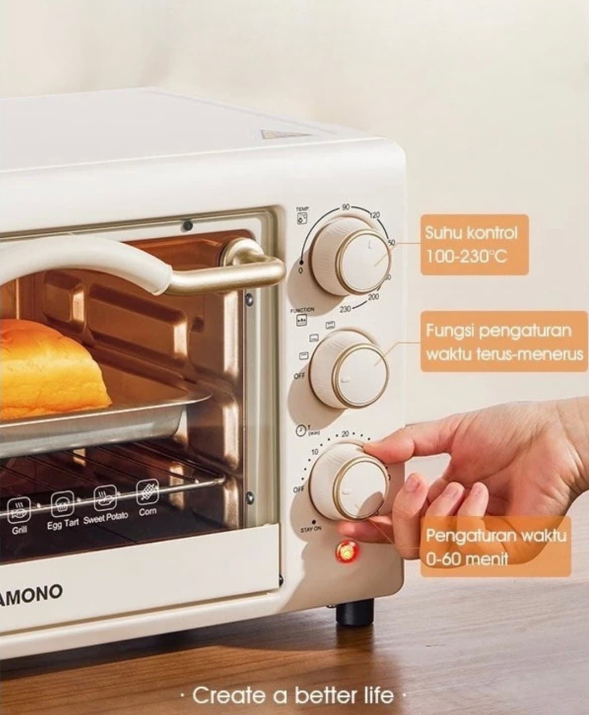 SAMONO ELEKTRIK OVEN TOASTER 20 LITER SW-EOW20 (1/3)