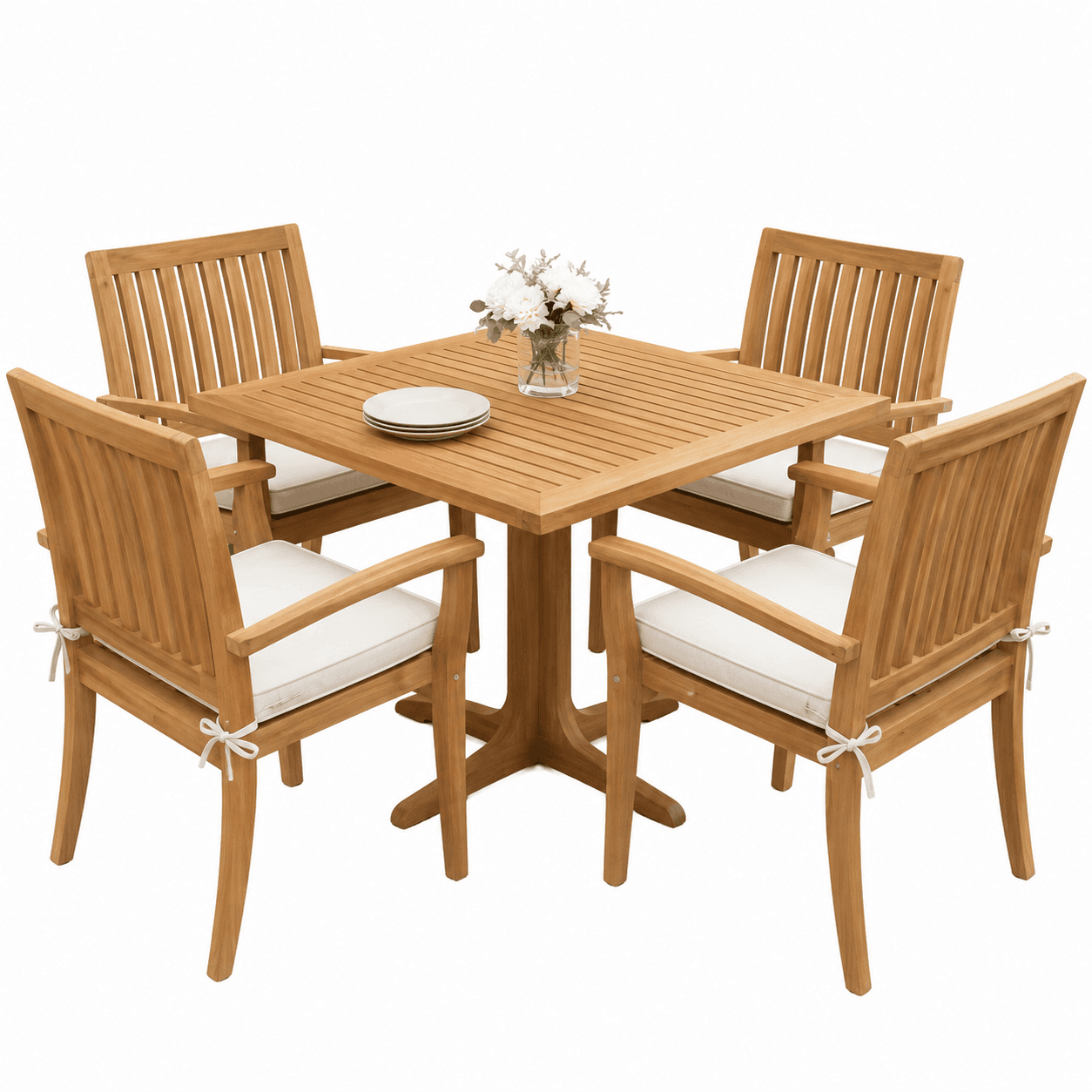 Set Meja & Kursi Outdoor Kayu Jati (1/2)