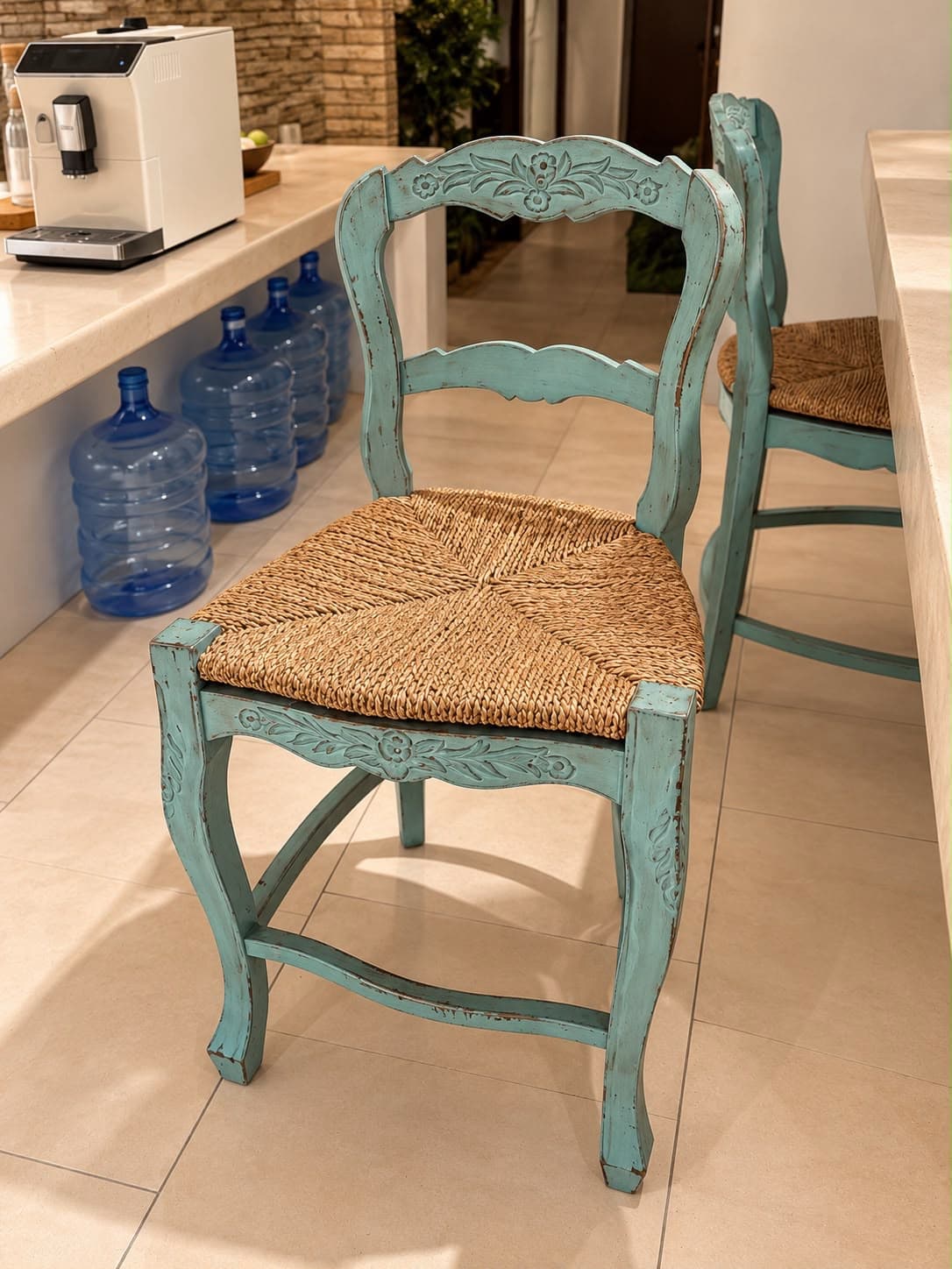 Stools turquoise (1/2)