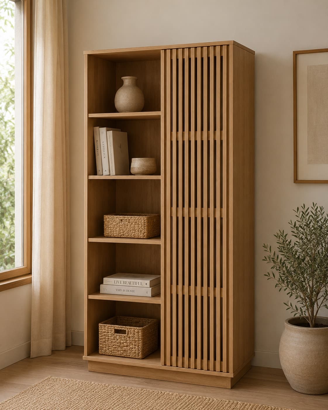 HCC – 04 | Teak Wood Display Cabinet — photo 1