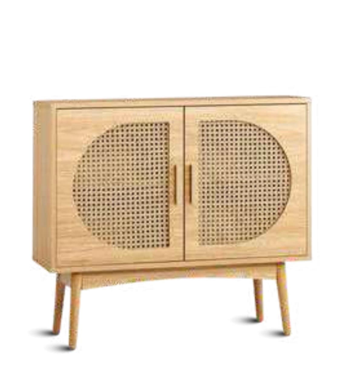HSB – 08 | Teak Wood & Rattan Cabinet (1/2)
