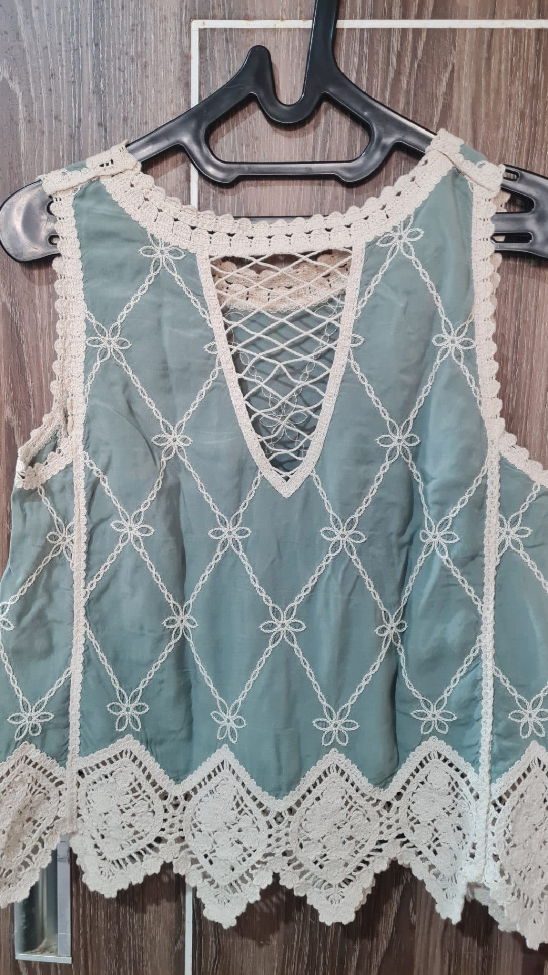 WOMEN'S TOP Crochet Lace Embroidered Top (1/3)