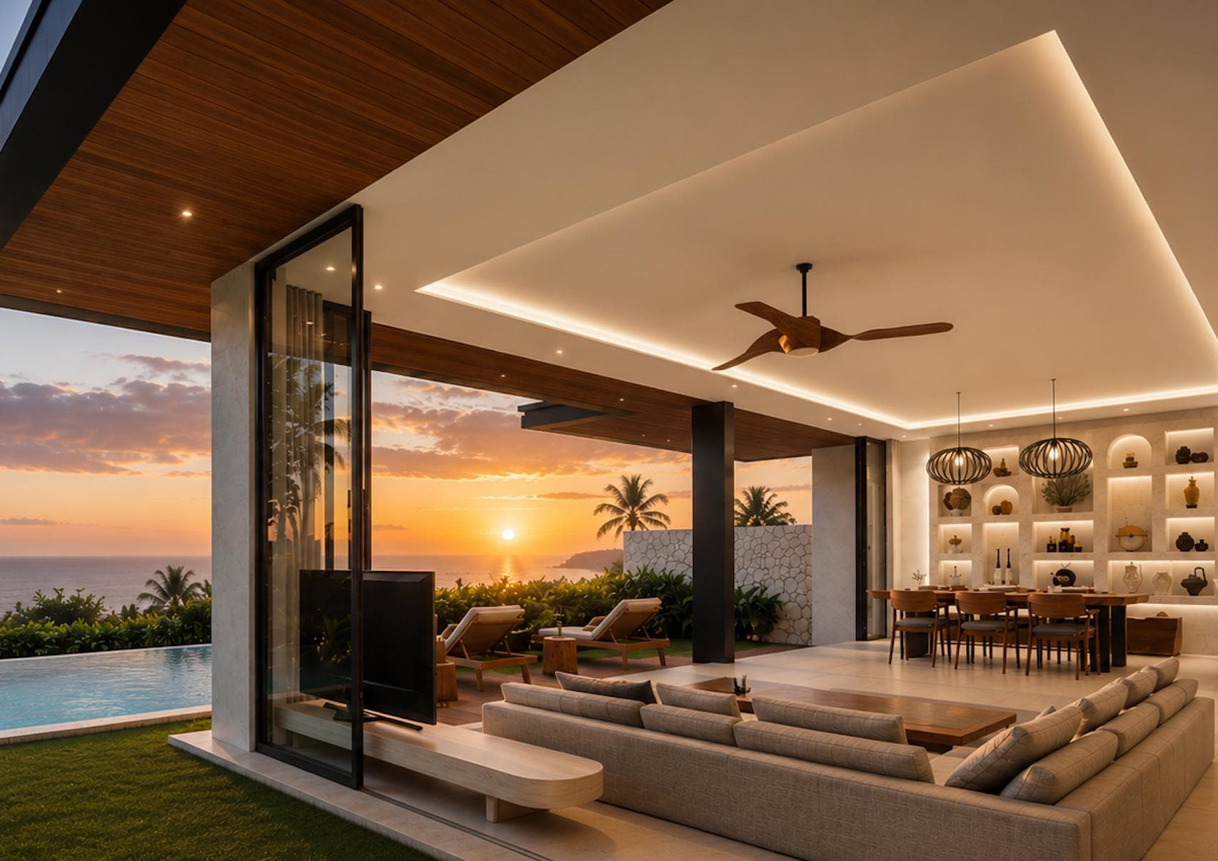 The Haze Bingin - Villa en bail de 3 chambres avec vue sur l'océan et piscine privée — photo 1