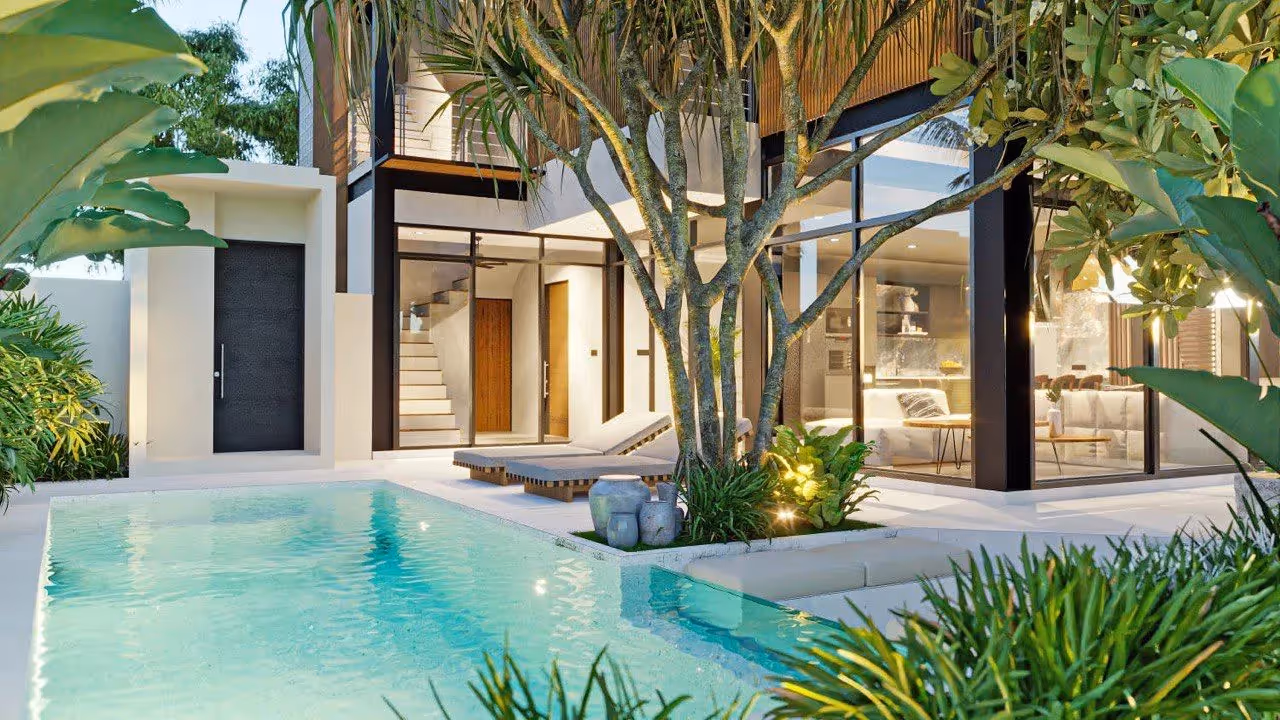 Villa Myra - Vila Leasehold Kontemporer 4 Kamar Tidur di Pererenan — foto 1