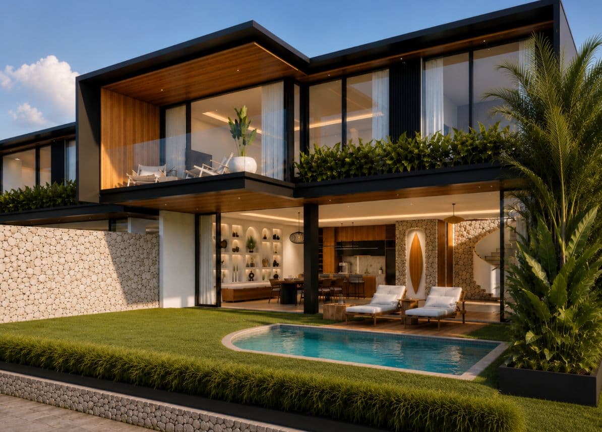 The Haze Bingin - 3BR Leasehold Villa with Ocean View & Private Pool (1/10)