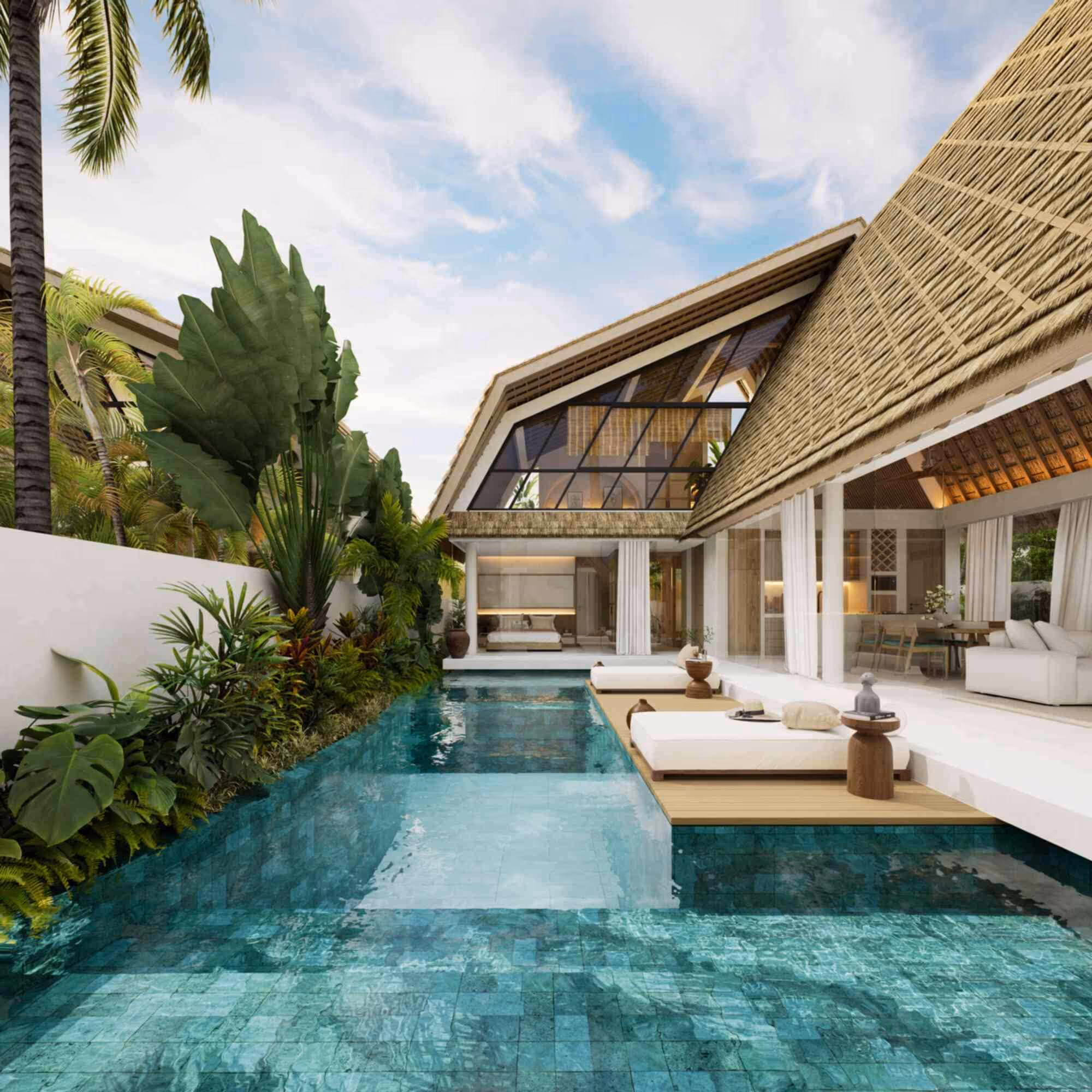 Thea Villa – Tropical 3BR Escape with Sauna & Sunken Lounge (1/10)