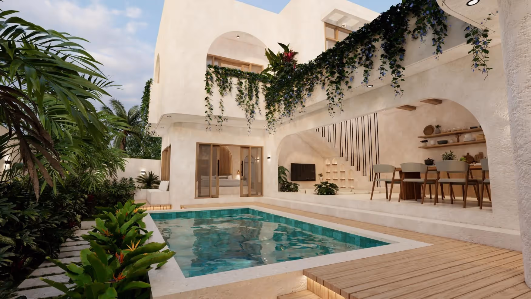 Jivara Villa – Leasehold 3 Kamar Tidur dengan Kolam Taman, Zona Kuning, dan Rooftop — foto 1