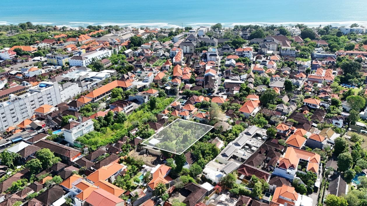 Terrain Leraya à Legian – Parcelle de 13 ares en leasehold près de la plage et du pôle de vie — photo 1