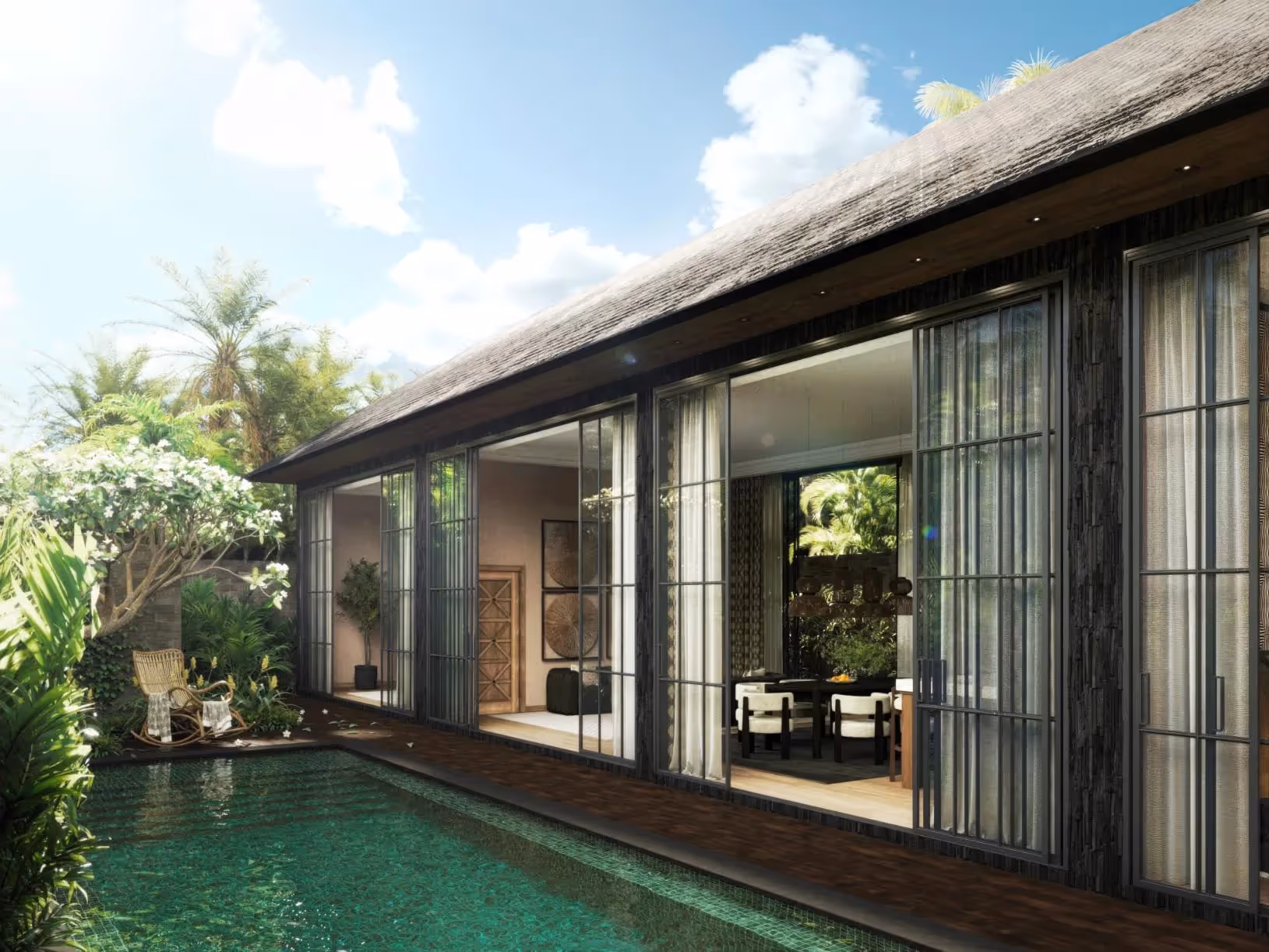 Villa Stella – Villa Leasehold Retreat Tropis Modern 3 Kamar Tidur di Pandawa — foto 1