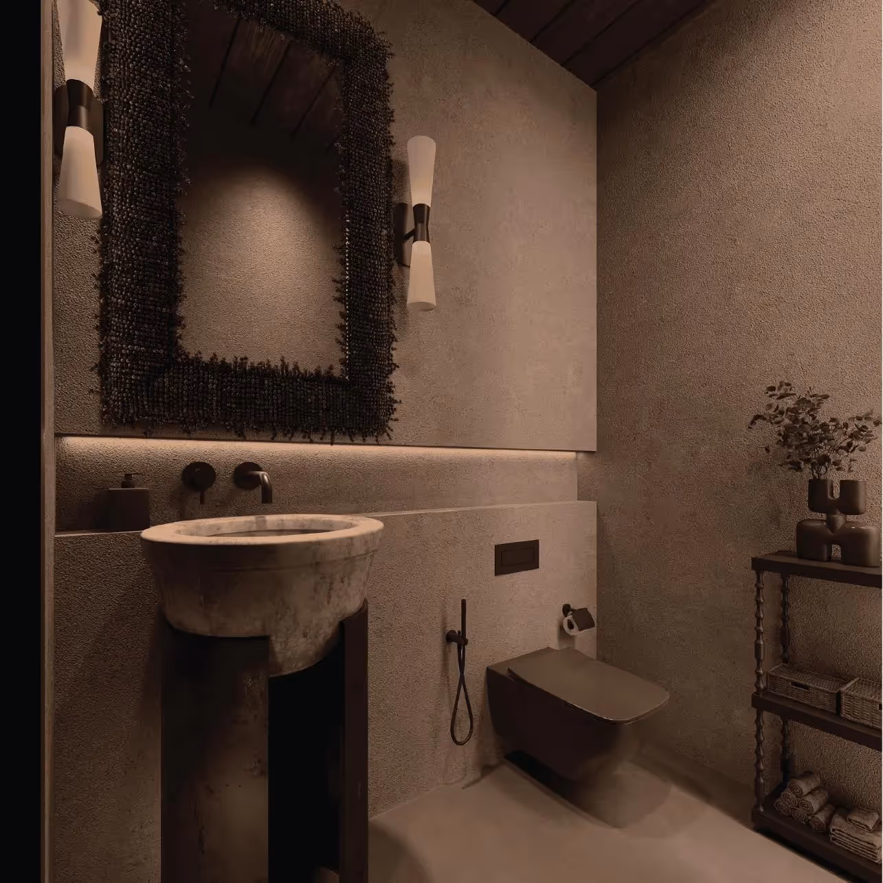 Villa Abel – Modern 1BDR with Sunken Living & Private Pool (1/7)
