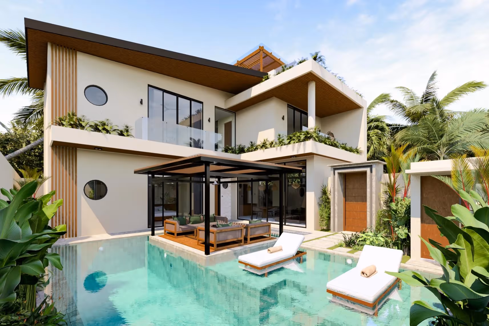 Villa Lenzy – 3BDR Leasehold Villa with Rooftop & Sunken Lounge (1/12)
