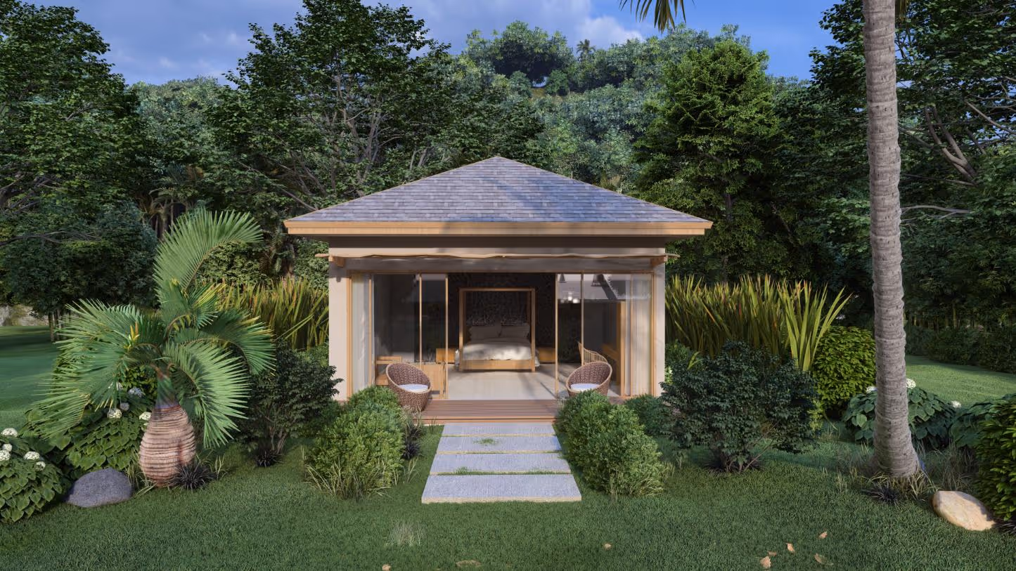 Villa Sayuri - Oceanfront 1BDR Modern Leasehold Glamping Villa with Tropical Garden in Lombok — photo 1