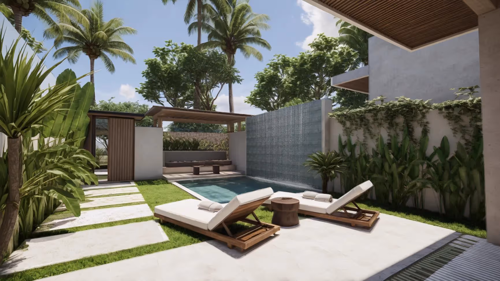 Villa Salaka in Lembongan – 1BDR Tropical Escape with Waterfall Pool — photo 1