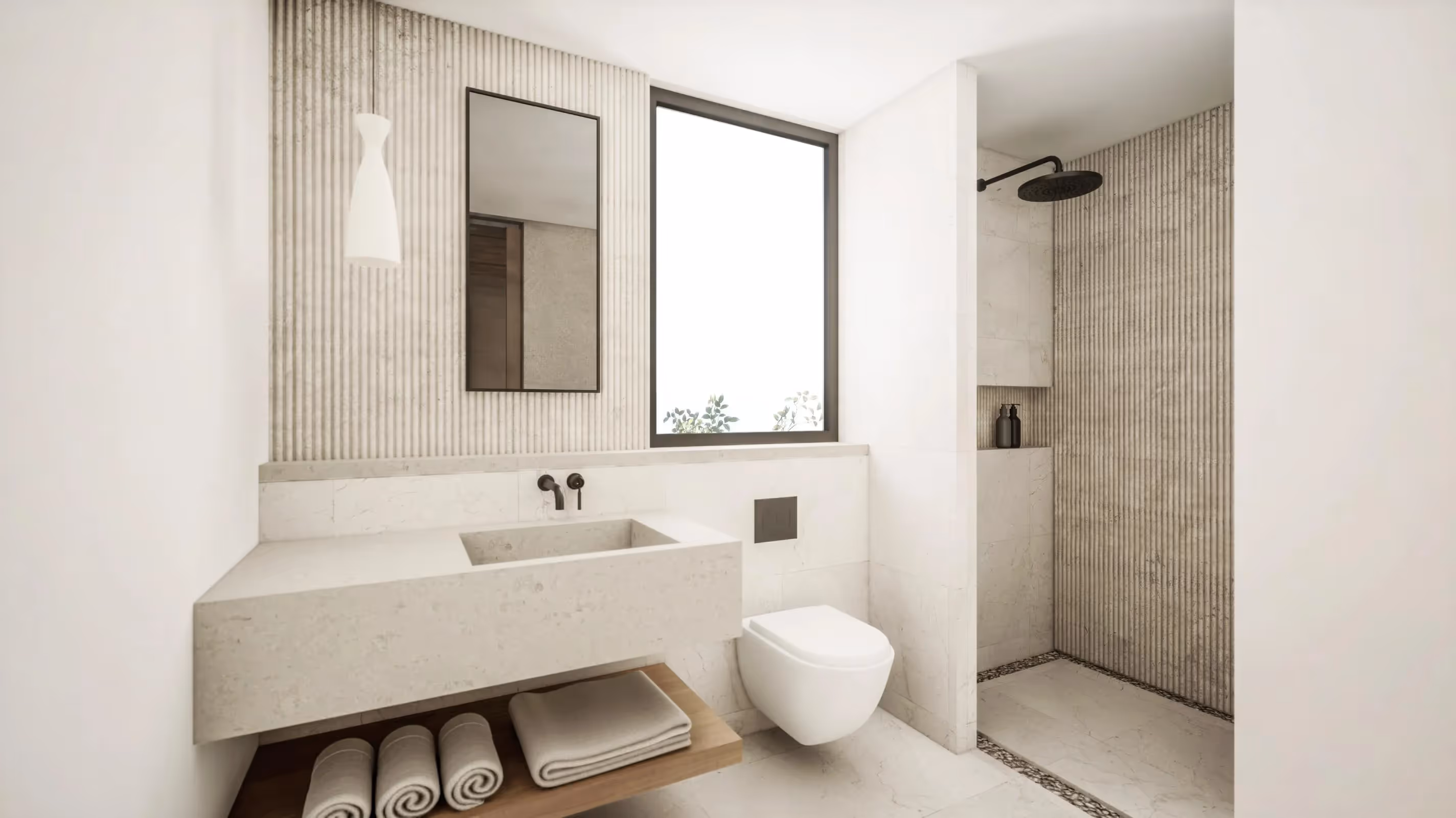 Maison de Lune – Sleek 2BDR with Sunken Lounge & Tropical Pool (1/7)