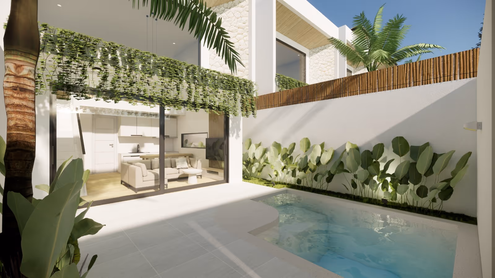 Nayuki di Pandawa – Vila Leasehold 2 Kamar Tidur dengan Kolam Renang Pribadi — foto 1