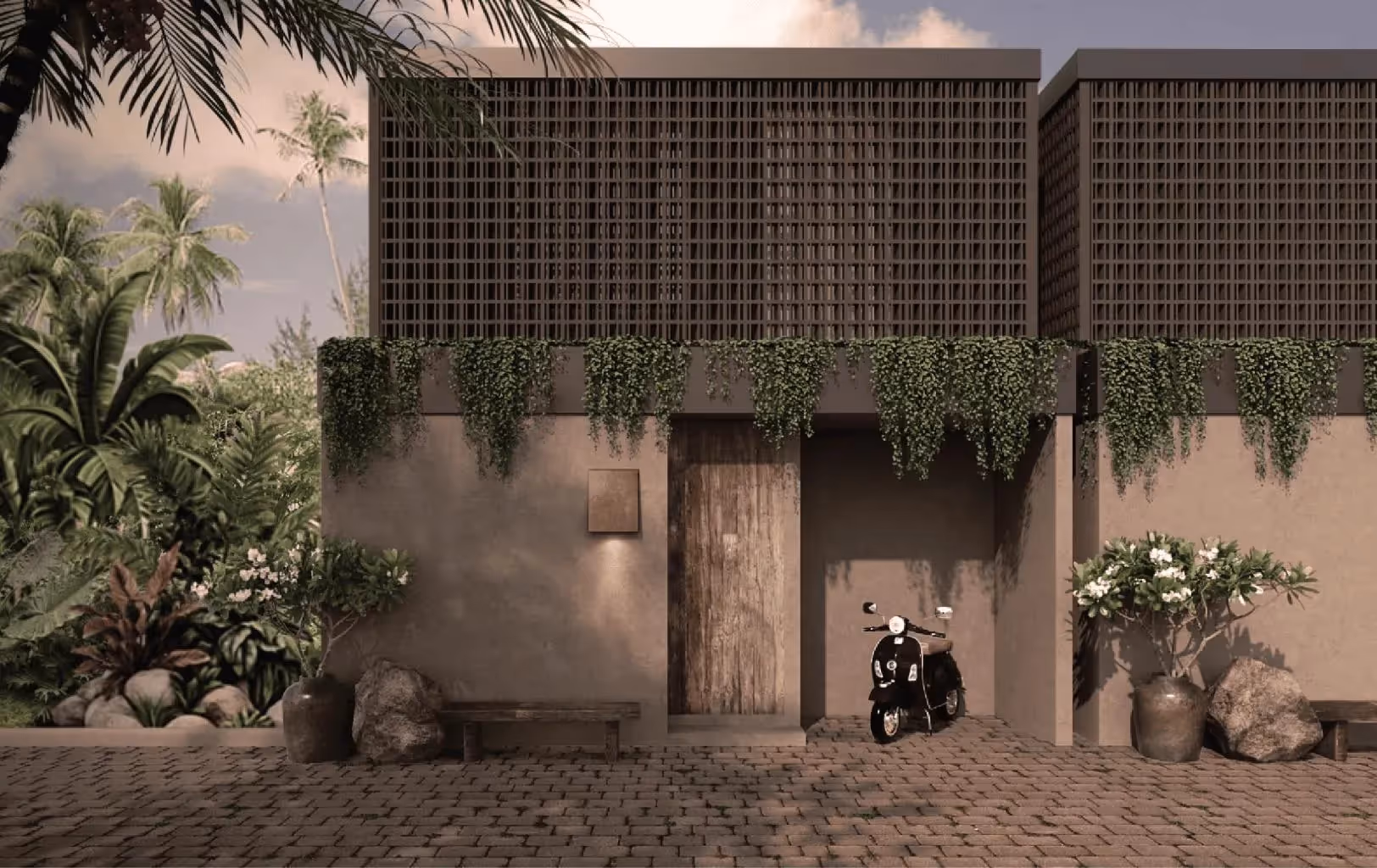 Villa Abel – Modern 1BDR with Sunken Living & Private Pool (1/7)