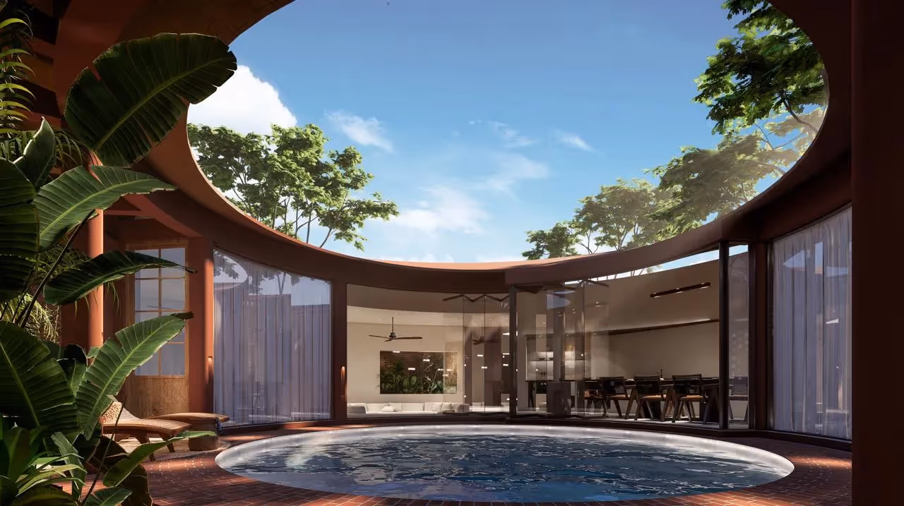 Villa Ozira – Villa Leasehold 2 Kamar Tidur dengan Kolam Renang Pribadi & Ruang Duduk Tenggelam Indoor — foto 1