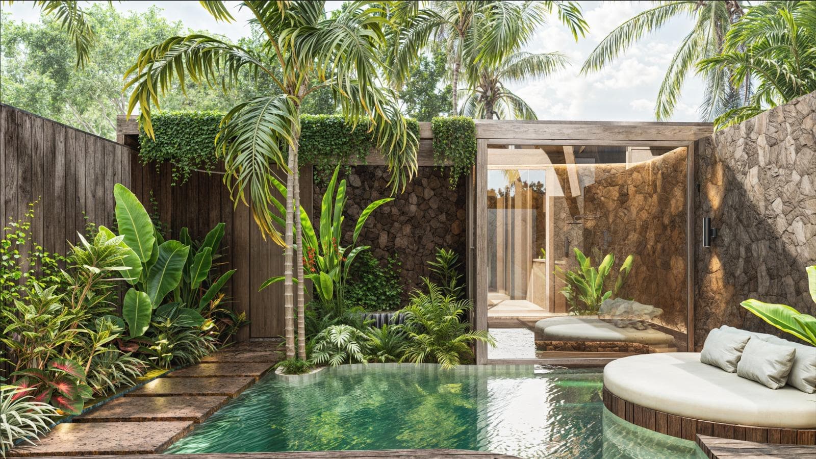 Villa Althea Tropical in Ungasan – Private Sauna, Rooftop Lounge & Pool (1/16)