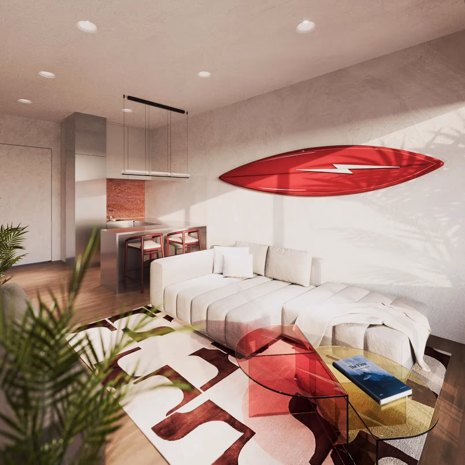 Atria Apartment – Modern 1BR Leasehold Apartment with Ocean View and Artistic Design (1/4)
