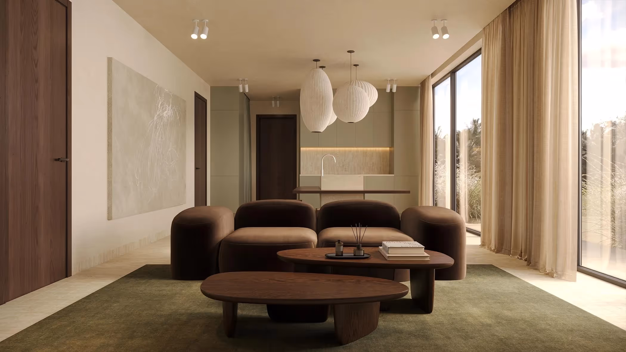 Orxa Residence - Suite Présidentielle moderne de 2 chambres avec vue sur l'océan et les rizières à Kedungu — photo 1