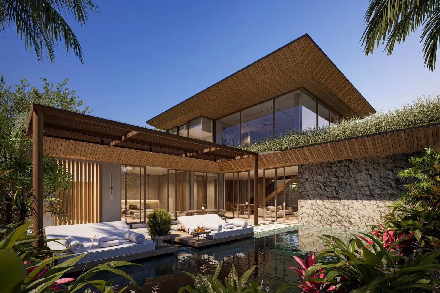 Atalaya Villa di Uluwatu – Villa Mewah 2–5 Kamar Tidur di Thomas Beach dengan Pemandangan Laut & Taman Atap — foto 1