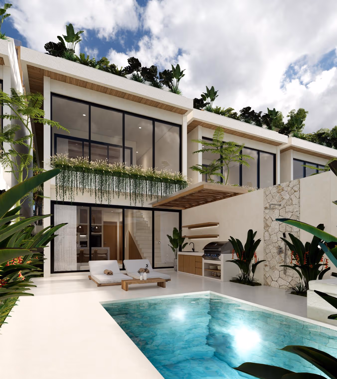 Villa Ruca - Villa Leasehold 2 Chambres avec Rooftop et Piscine — photo 1